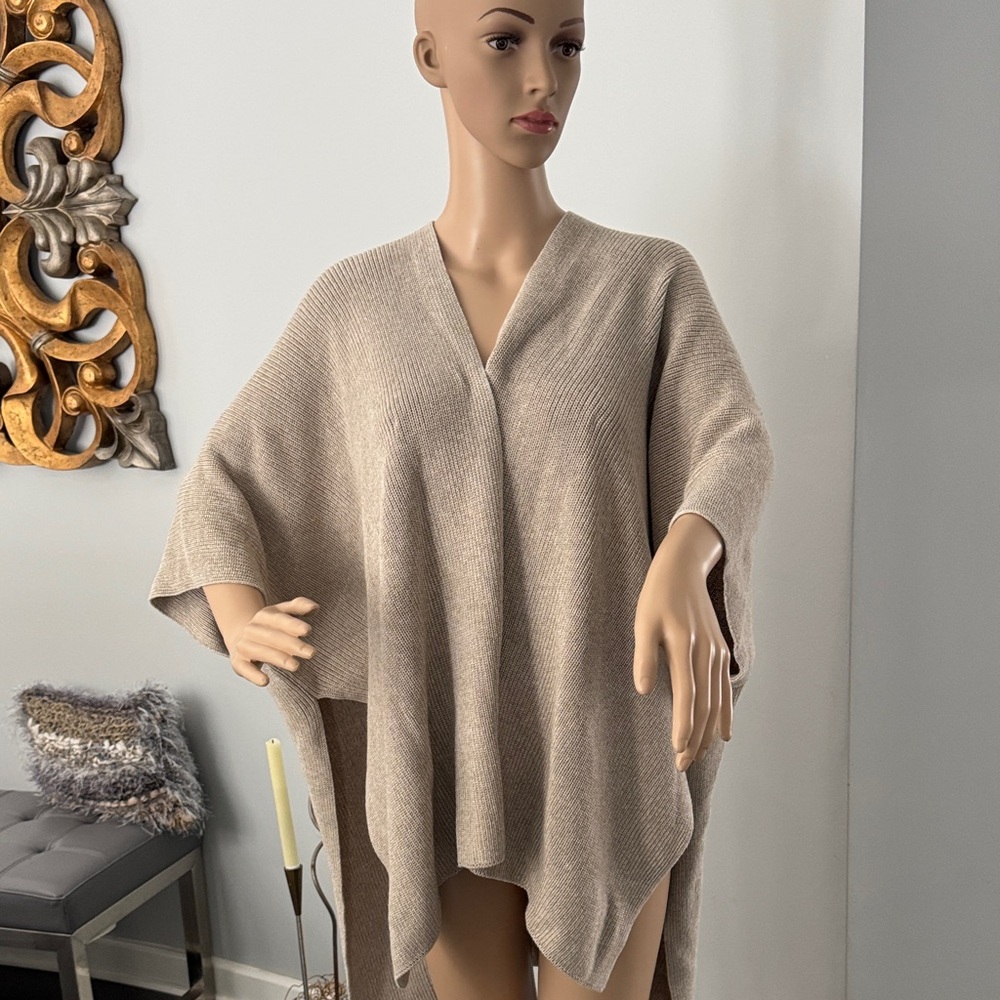 Eileen Fisher Open Front Poncho Wrap